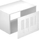 Upgraded PTAC Wall Sleeve, 26.1L x 15.5W Metal Wall Sleeve with Exterior Grille for Packaged Terminal Air Conditioners, Ventilation & Drain Hole Design, Noise-reducing Waterproof