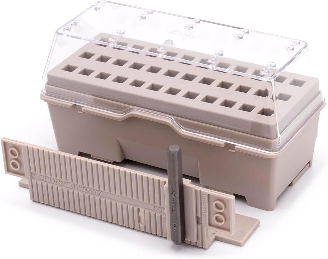 36 Holes Metal Stamp Alignment & Storage  Fits 1mm6mm Stamps, (Narrow, Wide & Storage Combo)
