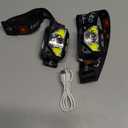 LHKNL Headlamp Flashlight, Lumen Ultra-Light Bright LED Rechargeable Headlight with White Red Light, 2-Pack Waterproof Motion Sensor Head Lamp,8 Modes for Outdoor Camping Running Hiking Fishing (Black)