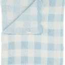 Mud Pie Children's Blue Gingham Chenille Blanket