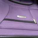 Rockland Fashion Softside 2 Piece Luggage Set, Expandable, (14" Tote/19" Upright), Purple