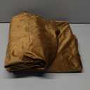 MIULEE Velvet Curtains 90 inches - Luxury Room Darkening Curtains for Bedroom Living Room Thermal Insulated Super Soft Window Drapes Rod Pocket & Back Tab, Gold, W52 x L90 inches, 2 Panels