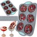 3 x Wreath Ice Mold for Holiday Cocktails, Flexible Silicone Mold for Wreath Ice Cubes, Soap & Chocolate, Donuts, Easy Release for Baking & DIY Crafts (Style-A)