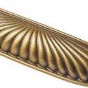 Goo-Ki 5'' (128mm) Hole Centers Antique Brass Cabinet Pulls, Accessible Luxury Zinc Alloy Din Cup Cabinet Pulls with Retro Style,6 Pack