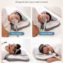 Sleep Apnea Pillow for Cpap Users, Ergonomic Adjustable Memory Foam Cpap Pillows for Side and Back Sleepers, Reducing Air Leaks and Mask Pressure