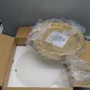 Audickic Gold Flush Mount Ceiling Light, 13inch Close to Ceiling Light Fixtures 24W 2200lm Dimmable 2700K/3000K/4000K/5000K/6000K Brass LED Ceiling Lamp for Bedroom Hallway Kitchen, AD22008LGD