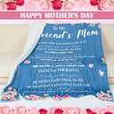 10 Pcs Gifts for Boyfriend's Girlfriend's Mom Future Mother in Law Basket Women Birthday Mothers Day Gift Set Include Blanket Necklace Candle Mug Socks(Girlfriend's Mom)