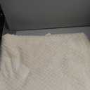 Warm Soft Fuzzy Dog or Cat Blanket, Plush Fleece Throws for Puppy, Kitten, Medium, Large Dogs - Ivory (M/32" x 40")