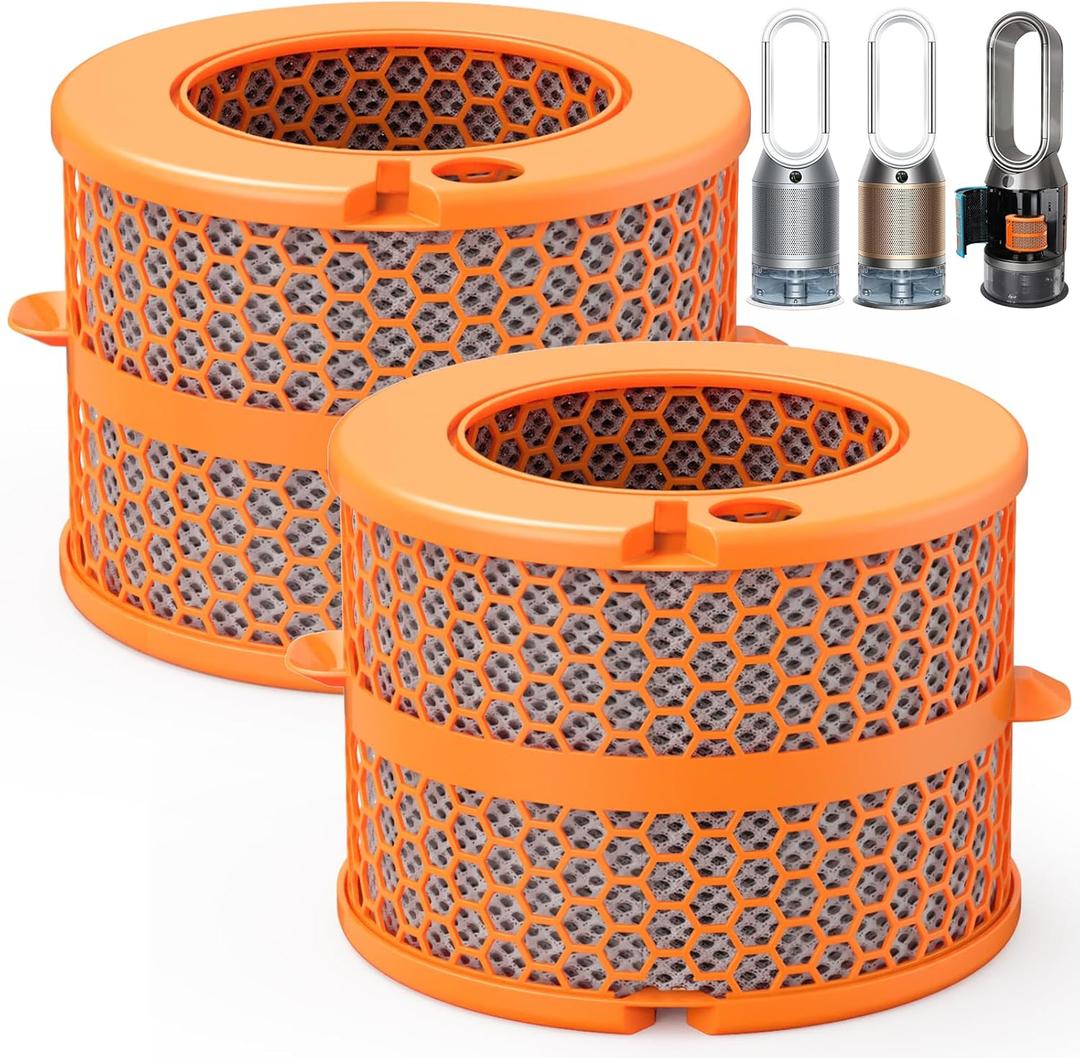 2 Pack PH04 Carbon Fiber Evaporator Filter Replacement Compatible with Dyson PH01 PH02 PH03 PH04 PH3A Air Puri-fier Humidifier Replacement Parts
