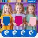 2 x QCQHDU Bento lunch Box for Kids-4 Compartment1300ml Heated Lunch Containers for AdultsSchool,Work,Picnics with Sauce Vontainers,Microwave & Dishwasher & Freezer Safe,BPA-Free(Blue)