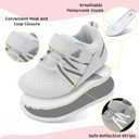 BARERUN Baby Sneakers Toddler Shoes Soft Anti-Slip Sole Newborn First Walkers Infant Toddler Breathable Athletic Running Shoes (6-7 Toddler, White)