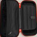 Orzly Case Compatible with Nintendo Switch 2  Protective Travel Carry Case with Screen Padding, Game Card & microSD Slots, Zipped & Open Pockets for Accessories  7.9" Gift Boxed (Red)
