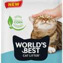 WORLD'S BEST CAT LITTER Poop Fighter Maximum Odor Defense, 8-Pounds - Natural Ingredients, Quick Clumping, Flushable, 99% Dust Free & Made in USA - Long-Lasting Odor Control & Easy Scooping, Best By 01/14/2029 
