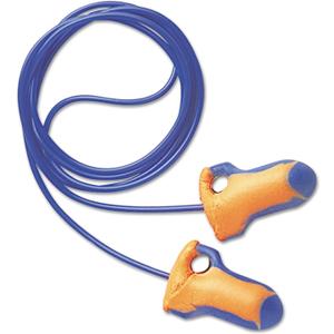 Howard Leight® by Honeywell Lt-30 Laser Trak Single-Use Earplugs, Corded, 32nrr, Orange/blue, 100 Pairs, 100 BX/Box, Box