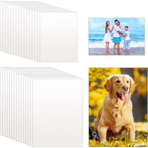 Guiqulai 30PCS Sublimation Aluminum Photo Blank Heat Transfer Metal Photo Board 0.45mm Aluminum Photo Sign Sublimation Poster Art Aluminum Plate for DIY Printing Living Room Bedroom (6x8, 8x10 Inch)
