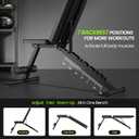 Adjustable Weight Bench for Home Gym, Foldable Workout Bench for Full Body Fitness Dumbbell Exercise, 600LBS Incline Decline Flat Bench with Resistance Bands for Strength Training