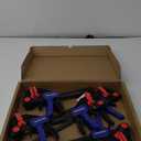 WORKPRO Bar Clamps for Woodworking, 5-Pack One-Handed Clamp/Spreader, Wood Clamps Set, Light-Duty Quick-Change F Clamp with 150 lbs Load Limit Blue