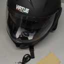 Virtue Motorcycle Helmet (Large, Matte Black)