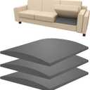 3 Pack Couch Sofa Cushion Support 20"x 20" Foam for Sagging Seat-High Density Foam Under Furniture Loveseat Chair Seat Cushion Sag Repair Anti Slip, Dark Grey