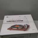 1 by ONE Belt Drive Turntable with Bluetooth Connectivity, Built-in Phono Pre-amp, USB Digital Output Vinyl Stereo Record Player with Magnetic Cartridge, 33 or 45 RPM