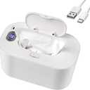 Baby Wipe Warmer and Baby Wet Wipes Dispenser, 5 Modes of Temperature Heating Control Portable Diaper Wipes Warmer for Newborn Baby, Baby Shower Gifts White