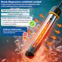 Portable Immersion Water Heater 2000W Upgraded Stainless Steel with Protective Guard Digital Display Thermostat Fast Heating Magnesium Oxide Technology for Above Ground Pool Bathtub Bucket RV Camping