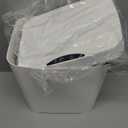 1 Pack 2.7 Gal Bathroom Trash Can with Lid, Automatic Trash Can Small Smart Garbage Can Touchless, Slim Motion Sensor Waterproof Plastic Trash Bins for Bedroom Office Kitchen Toilet (White)