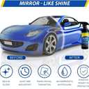Car Coating Spray, 17.6 oz Quick Effect Coating Agent, Oil Film Emulsion Glass Cleaner, Polish Spray Waterless Wash Wax, Spray Wax Polish for Car Scratches(1PC+Sponge+Cloth)