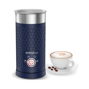 SIMPLETASTE Milk Frother, 4-in-1 Electric Milk Steamer, Automatic Warm and Cold Foam Maker and Milk Warmer for Latte, Cappuccinos, Macchiato