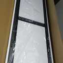 Delma Full Length Mirror, 56"x15" Floor Standing Full Body Mirror for Bedroom, Wall Mounted, Freestanding or Leaning, Rounded Corners Rectangle Design for Living Room, Bedroom or Dressing Room(Black)