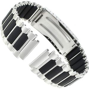19mm Stainless Center Clasp Fits Timex Ironman Triathlon Mens Band Long TX485168, Modern