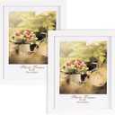8x10 Picture Frames Set of 2, Made of Real High Definition Glass and Solid Frame to Display Certificate or Pictures, Photo Frame for Wall and Tabletop Mounting, White (8''x10'')