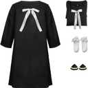 Anya Forger Cosplay - Black Dress Uniform Outfit for Halloween (Adult-XL)
