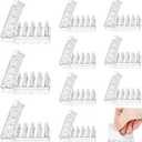 18 Pieces Self Stick Furniture Carpet Protectors - Spiked Caster Cups for Sofas, Tables, Chairs, Offices, Bookcases and Other Furniture
