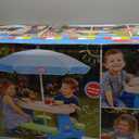 Little Tikes Easy Store Jr. Picnic Table with Umbrella - Blue / Green (Junior)