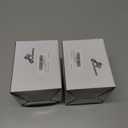 2 x Christmas Mesh Tubing for Crafts White Deco Mesh Tubing for Wreath 8 mm x 25 Yards Metallic Foil Poly Tube Flexible Metallic Foil Ribbons for DIY, Gift Wraps, Christmas Tree Decor