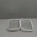 3-Pack Medium Clear Hard Shell Zipper Pouches, Clear Zipper Bags, Hard Case Pouches for Purse & Diaper Bag Organizer,and Travel Essentials (3M (White)