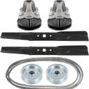 OCPTY 42" Lawn Mower Deck Rebuild Kit Toro LX and MTD 2010 Models | Spindles-618-06976 618-06976A 918-06976, Blades-742-04308 742-04312 742-0656 942-04308 942-04312 490-110-M108 Mower Deck Kit