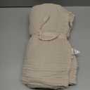 EMME Cotton Throw Blanket Large 50"x70" Gifts for Women 100% Muslin for Couch Breathable Gauze All Season Light Tan Soft and Lightweight Pre-Washed