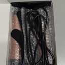 3 in 1 Curling Wand Set - SIQUER Hair Waver Curling Iron for Women with 3 Interchangable Ceramic Beach Waves Wands 1/2 Inch to 1 1/4 Inch Fast Heating Up Hair Curler with Box (Rose, Black)