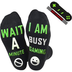 Do Not Disturb I'm Gaming Socks, Fathers Day Dad Gifts from Daughter Son Wife, Funny Gifts for Men, Dad, Husband, Teen, Boys
