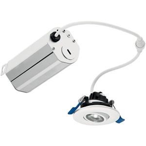 Kichler Direct-to-Ceiling 2 inch Round Mini Gimbal 27K LED Downlight in White (1.75x15x3)