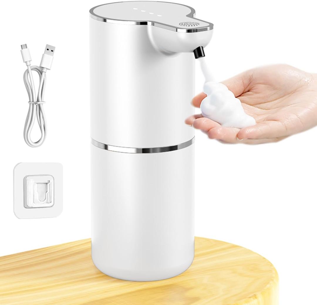 Automatic soap Shampoo Foam Dispenser 12oz/350 ml refillable Hand sanitizer touchless Desktop Wall Mounted Home Bathroom Kitchen Hotel School Accessory