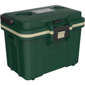 Pelican 14 Quart Cooler (Hunter Green/Tan)