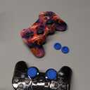 CHENGDAO Controller for PS3 2 Pack Wireless Controller for Playstaion 3 6-Axis with High-Performance Double Virbration, Motion Control, USB Charging Cable (Skull + Galaxy)