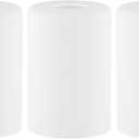 3 Pack Frosted Opal White Glass Lamp Shade, Lip-less Cylinder Glass Light Fixture Cover, Replacement Globe for Chandelier, Pendant, Vanity Light