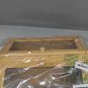 Bamboo Bread Box and Bread Storage Solution, Vintage Bread Box for Kitchen Countertop, Large Durable Wood Color Double Layer Bamboo Breadbox, Space Saving Design for Kitchen Organization