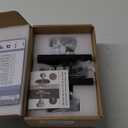 Matte Black Door Knobs Interior with Lock, Modern Privacy Rectangle Door Knob Door Handles for Bathroom Bedroom