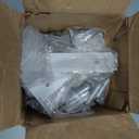 12 Pack - 6 inch White Hidden L Shelf Bracket (1/5 Inch Thicked) Iron Floating Shelf Brackets Rustic Industrial Metal Brackets for Shelf Support