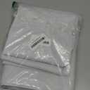 Chyhomenyc 2 Panels 100% Blackout Curtain Liners with 13 Rings, 100% Darkening Blackout Liner for 95 96 Inch Curtains, Each 40" Wx92 L, 2 Liners Per Set with 13 Pieces Rings (Greyish White)